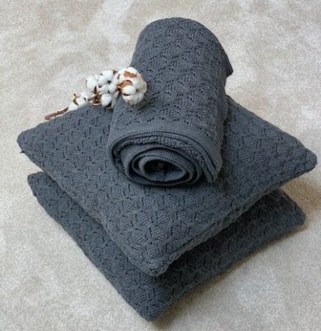 pletený polštář a deka